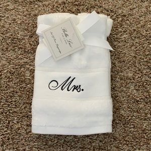 Mr and Mrs hand towels